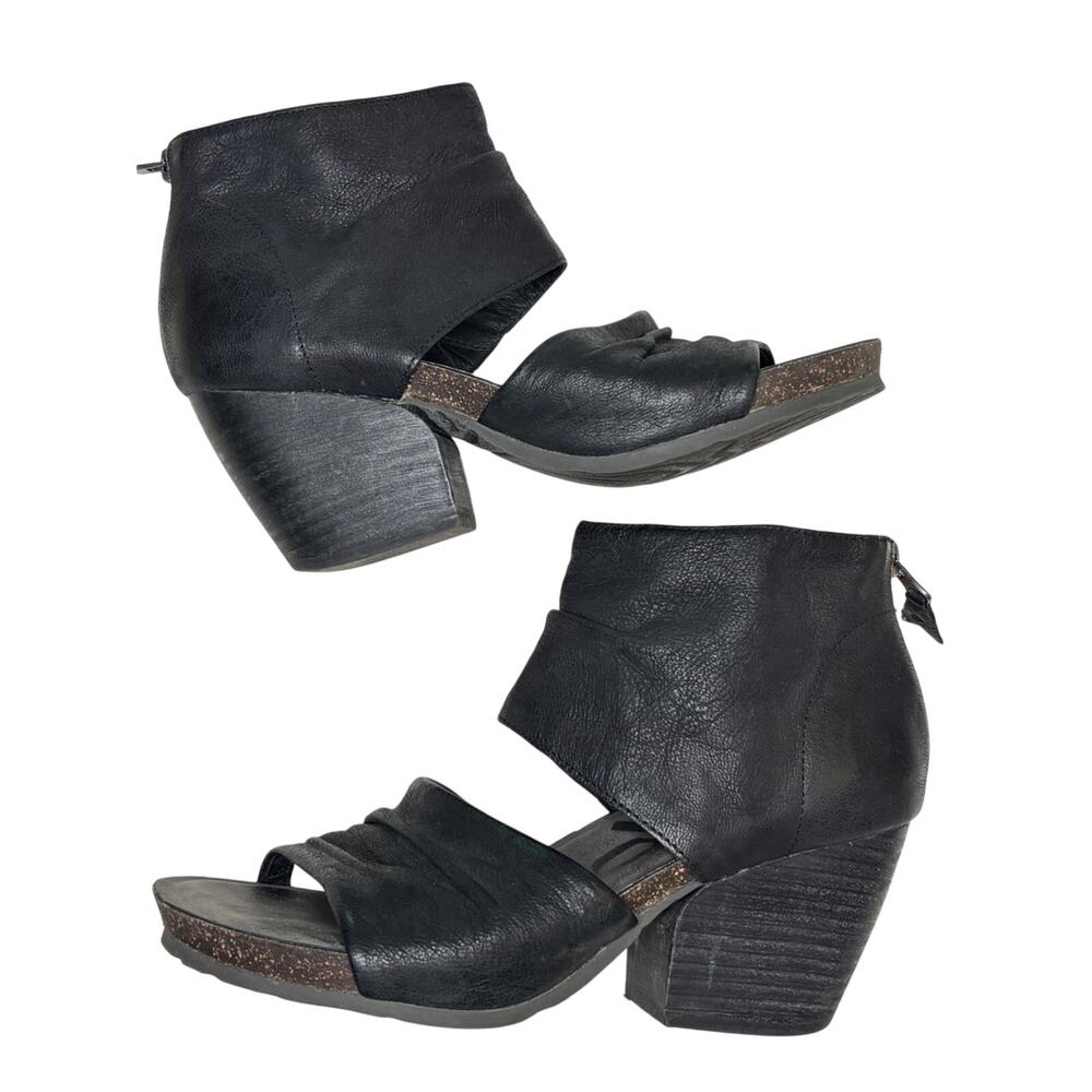OTBT Patchouli Black Leather Earthy Hybrid Bootie Sandal 8